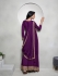 Jacquard chinon sharara suit in Purple colour 66214